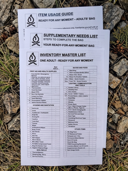 One Adult Ready-to-Go Kit