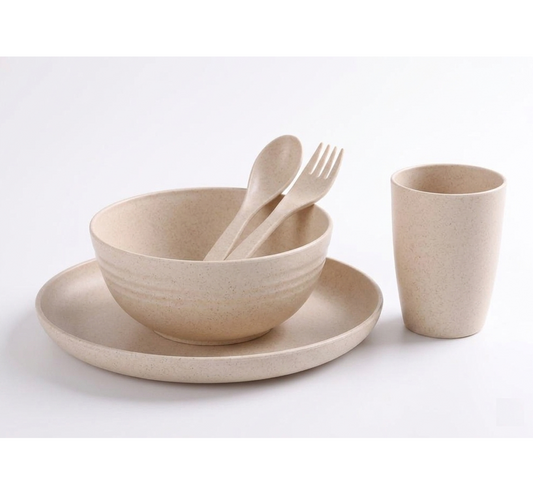 Eco-friendly Unbreakable Tableware Set (5-Piece Set)