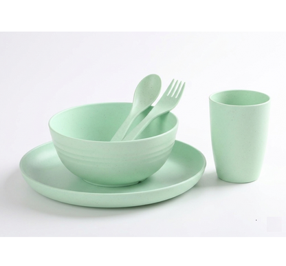 Eco-friendly Unbreakable Tableware Set (5-Piece Set)