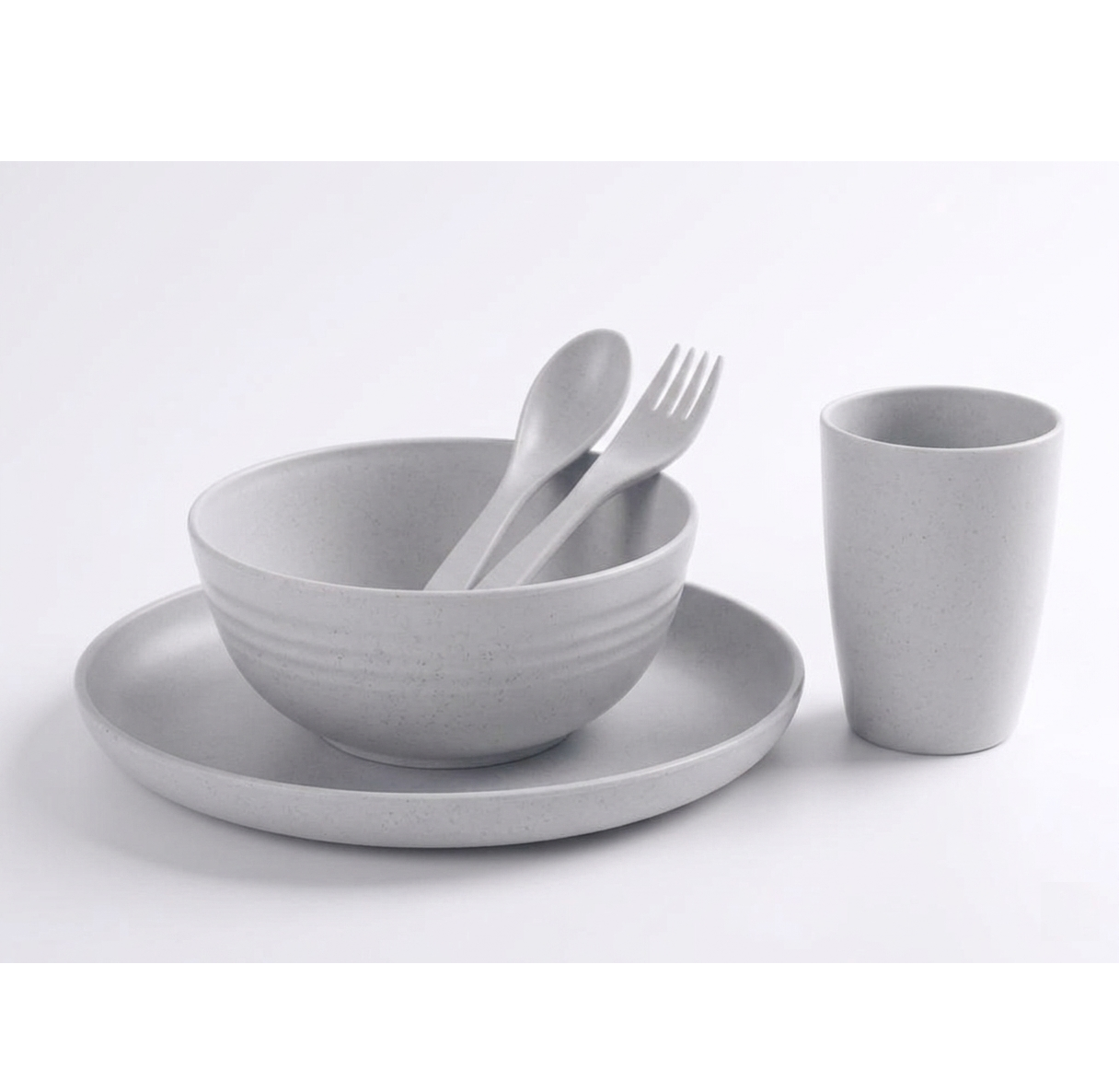 Eco-friendly Unbreakable Tableware Set (5-Piece Set)