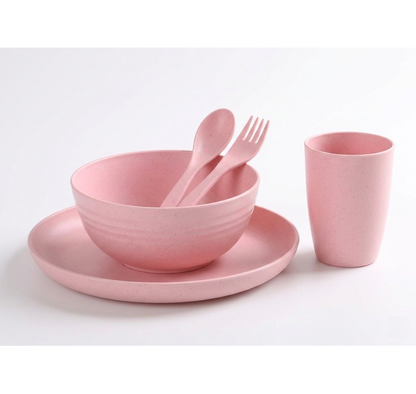 Eco-friendly Unbreakable Tableware Set (5-Piece Set)