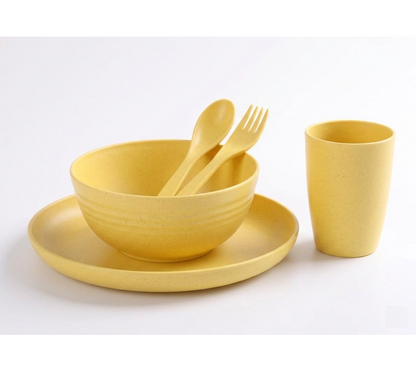 Eco-friendly Unbreakable Tableware Set (5-Piece Set)