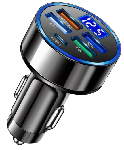 5-in-1 Car Charger Adaptor