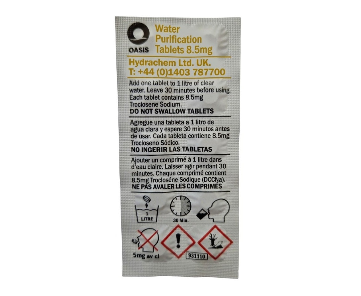 Oasis Tactical Water Purification (10 tablets)
